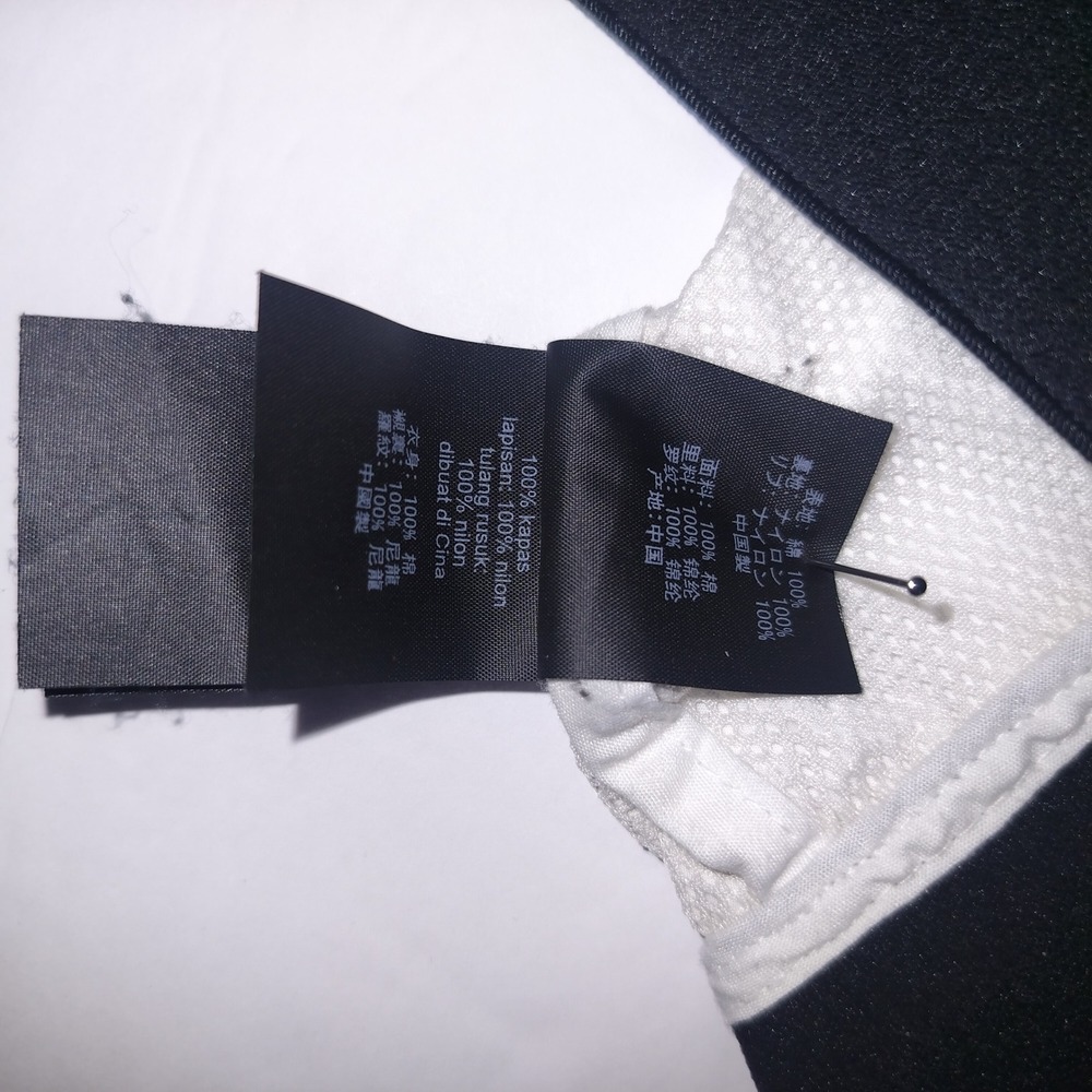 BLACKBARRETT by Neil Barrett Mens White Bomber Jacket Black Ribbed Trim Full Zip - Picture 11 of 11